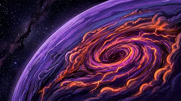 Der Gasriese Aether und energetische Anomalien