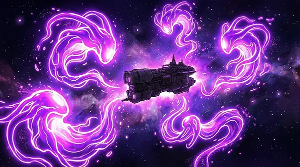 Abstrakte Lichtwesen