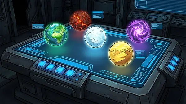 Holografische Karte des Tau-Systems